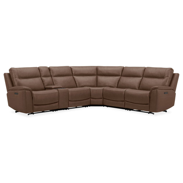 Collins - 6 Piece Sectional - York Chestnut – Reclining Sectionals by Liberty Furniture at Furniture Wholesale Plus , Nashville furniture store