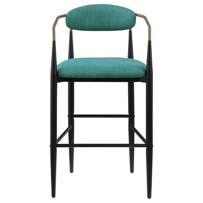 Tina - Metal Pub Height Bar Stool With Upholstered Back And Seat (Set of 2) - Premium Stool Sets from Coaster Fine Furniture - Just $429! Shop now at Furniture Wholesale Plus  We are the best furniture store in Nashville, Hendersonville, Goodlettsville, Madison, Antioch, Mount Juliet, Lebanon, Gallatin, Springfield, Murfreesboro, Franklin, Brentwood