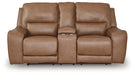 DeepWakes - Power Reclining Loveseat / Console / Adjustable Headrest - Caramel – Reclining Loveseats by Signature Design by Ashley® at Furniture Wholesale Plus , Nashville furniture store