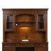 Brayton Manor - Jr Executive Credenza Hutch - Cognac – Hutches by Liberty Furniture at Furniture Wholesale Plus , Nashville furniture store
