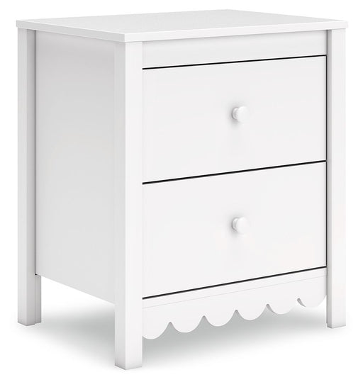 Hallityn - Two Drawer Night Stand - White – Nightstands by Signature Design by Ashley® at Furniture Wholesale Plus , Nashville furniture store