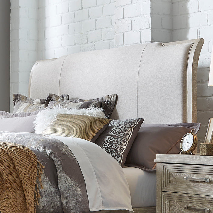 Belmar - Sleigh Headboard – Upholstered Headboards by Liberty Furniture at Furniture Wholesale Plus , Nashville furniture store