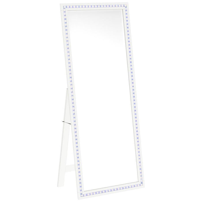 Windrose - Tempered LED Standing Mirror – Floor Mirrors by Coaster Fine Furniture at Furniture Wholesale Plus , Nashville furniture store