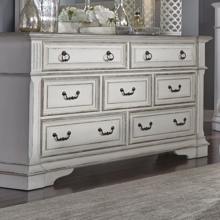 Abbey Park - 7 Drawer Dresser - Antique White – Dressers by Liberty Furniture at Furniture Wholesale Plus , Nashville furniture store