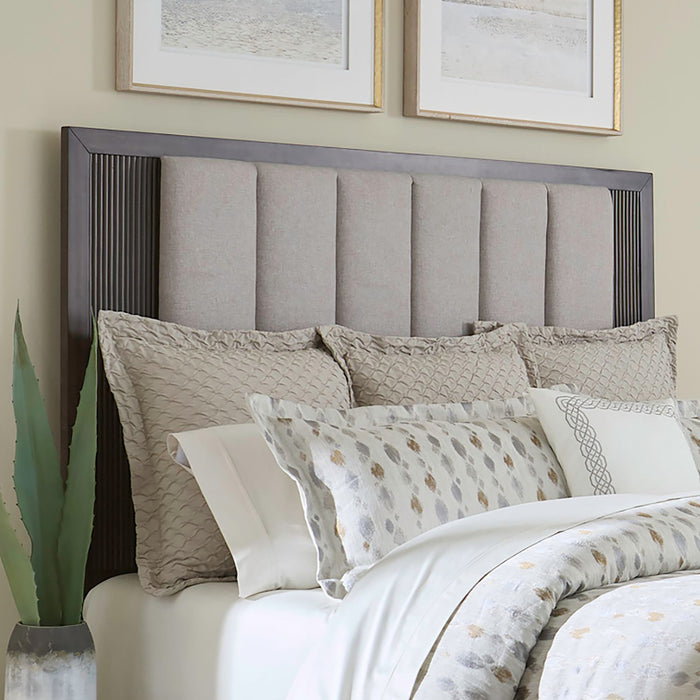 Modern Edge - Queen Upholstered Panel Headboard - Caffe – Upholstered Headboards by Liberty Furniture at Furniture Wholesale Plus , Nashville furniture store