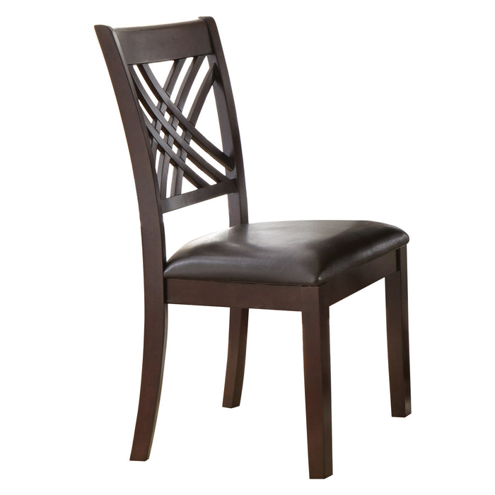 Adrian - Side Chair (Set of 2) - Dark Brown – Chair Sets by Steve Silver Furniture at Furniture Wholesale Plus , Nashville furniture store