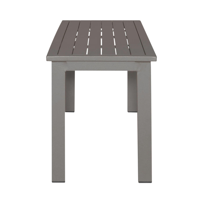 Plantation Key - Outdoor Dining Bench - Granite – Benches by Liberty Furniture at Furniture Wholesale Plus , Nashville furniture store