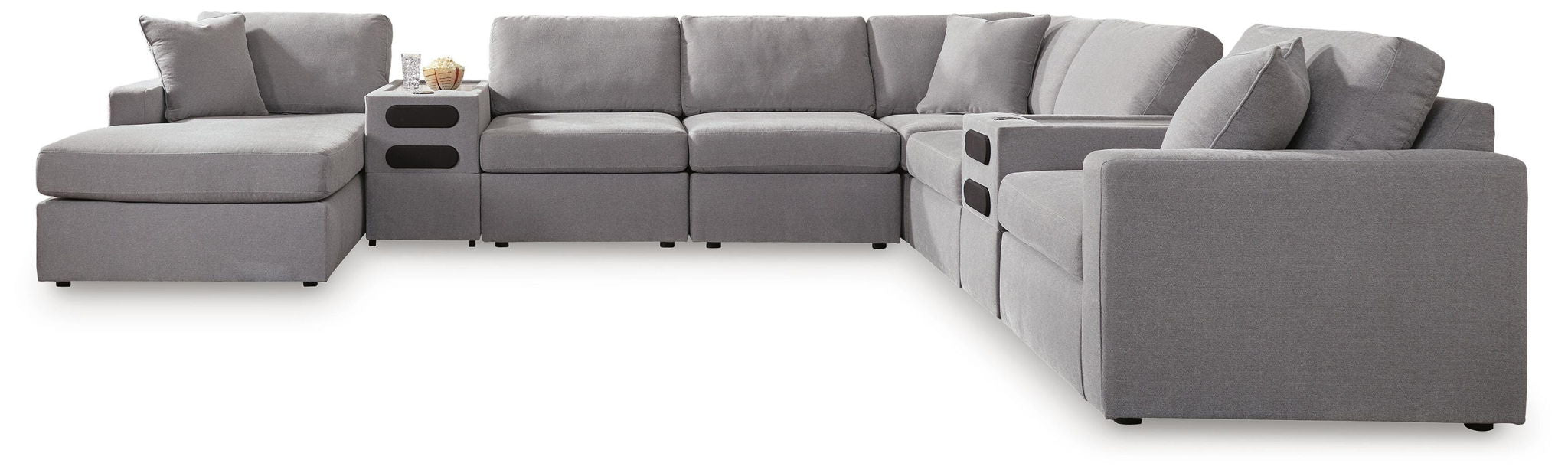Modmax - U-Shaped Sectional - Granite – Stationary Sectionals by Signature Design by Ashley® at Furniture Wholesale Plus , Nashville furniture store
