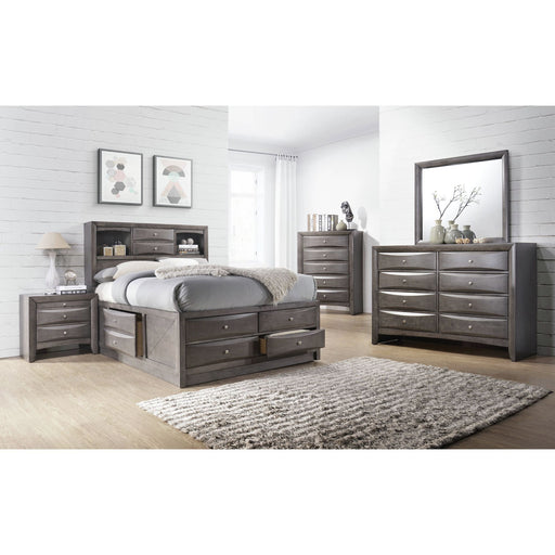 Emily - 5-Drawer Chest (Sturdy) - Gray – Accent Chests by Elements International at Furniture Wholesale Plus , Nashville furniture store