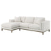 Geneva - Boucle Upholstered Sectional Chaise Sofa - Sand – Stationary Sectionals by Coaster Fine Furniture at Furniture Wholesale Plus , Nashville furniture store