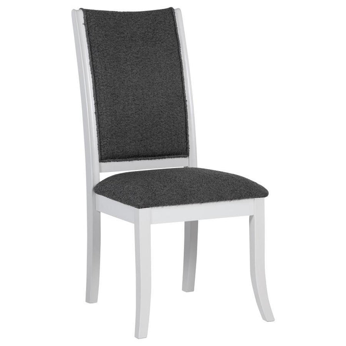 Judd - Upholstered Dining Side Chair (Set of 2) - Pearl White – Chair Sets by Coaster Fine Furniture at Furniture Wholesale Plus , Nashville furniture store