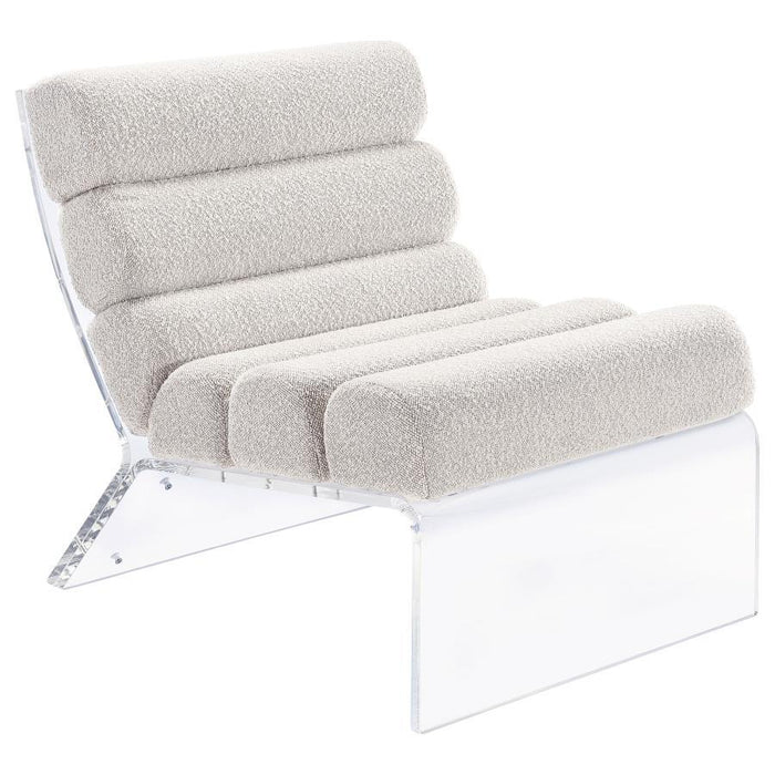 Serreta - Boucle Upholstered Armless Acrylic Chair - Premium Armless Chairs from Coaster Fine Furniture - Just $939! Shop now at Furniture Wholesale Plus  We are the best furniture store in Nashville, Hendersonville, Goodlettsville, Madison, Antioch, Mount Juliet, Lebanon, Gallatin, Springfield, Murfreesboro, Franklin, Brentwood