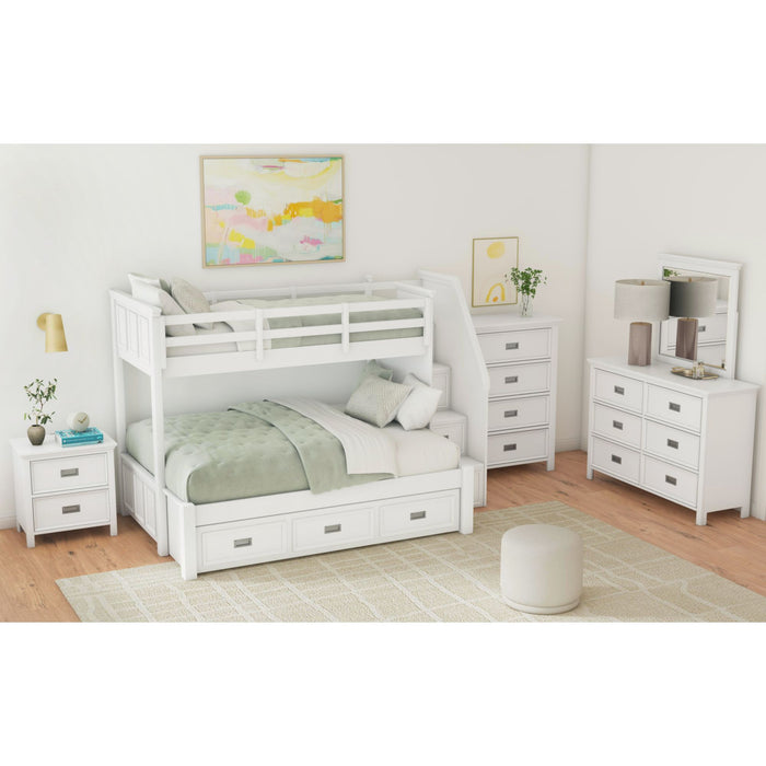 Hampton Kids - Bunk With Staircase And Trundle – Bunk Beds by Elements International at Furniture Wholesale Plus , Nashville furniture store