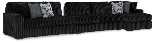 Midnight-Madness - Sectional - Onyx – Stationary Sectionals by Signature Design by Ashley® at Furniture Wholesale Plus , Nashville furniture store