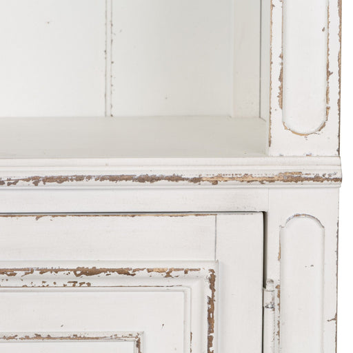 Magnolia Manor - Bunching Bookcase - Antique White – Standard Bookcases by Liberty Furniture at Furniture Wholesale Plus , Nashville furniture store