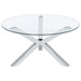 Kenzie - Round Tempered Glass Top Table – End Tables by Coaster Fine Furniture at Furniture Wholesale Plus , Nashville furniture store