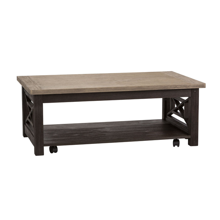 Heatherbrook - Cocktail Table - Charcoal & Ash – Cocktail Tables by Liberty Furniture at Furniture Wholesale Plus , Nashville furniture store