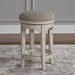 Morgan Creek - Console Swivel Stool - Antique White / Wirebrushed Tobacco Accents – Counter Height (24"-27") by Liberty Furniture at Furniture Wholesale Plus , Nashville furniture store