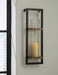 Colburn - Wall Sconce - Natural / Black – Sconces by Signature Design by Ashley® at Furniture Wholesale Plus , Nashville furniture store