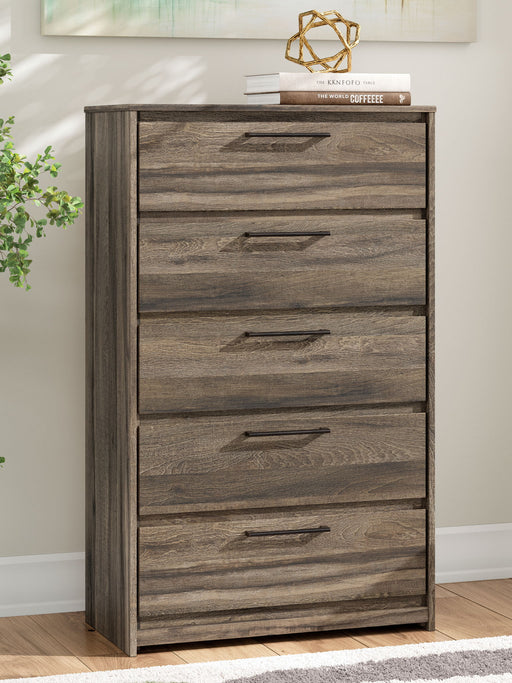 Elbrim - Five Drawer Chest - Brown – Accent Chests by Signature Design by Ashley® at Furniture Wholesale Plus , Nashville furniture store