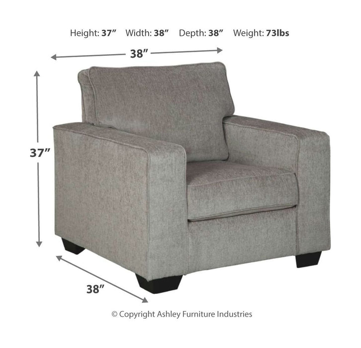 Altari - Chair With Ottoman – Stationary Chair & Ottoman by Signature Design by Ashley® at Furniture Wholesale Plus , Nashville furniture store