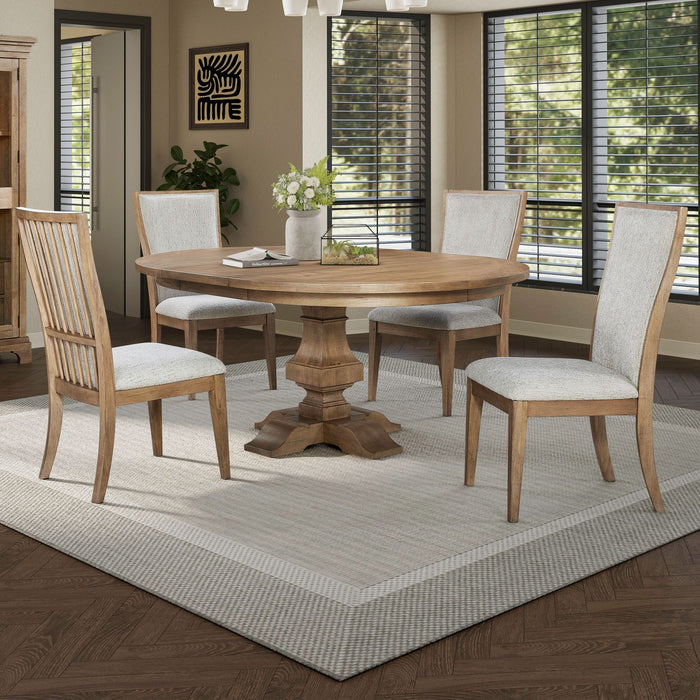 Haven Hills - Optional 5 Piece Pedestal Table Set - Camel Beige – 5 Piece Dining Room Sets by Liberty Furniture at Furniture Wholesale Plus , Nashville furniture store