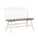 Al Fresco - Slat Back Bench - Graphite & Whitestone – Dining Benches by Liberty Furniture at Furniture Wholesale Plus , Nashville furniture store