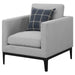 Apperson - Upholstered Track Arm Accent Chair - Light Gray - Premium Arm Chairs from CoasterElevations - Just $639! Shop now at Furniture Wholesale Plus  We are the best furniture store in Nashville, Hendersonville, Goodlettsville, Madison, Antioch, Mount Juliet, Lebanon, Gallatin, Springfield, Murfreesboro, Franklin, Brentwood