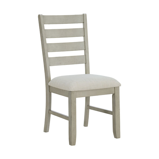 Farmington - Ladder Back Dining Side Chair (Set of 2) - Washed Stone / Light Beige – Chair Sets by Elements International at Furniture Wholesale Plus , Nashville furniture store