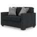 Jasmine Peaks - Loveseat - Coal – Stationary Loveseats by Benchcraft® at Furniture Wholesale Plus , Nashville furniture store