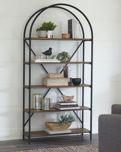 Galtbury - Brown / Black - Bookcase - Premium Etageres from Signature Design by Ashley® - Just $238! Shop now at Furniture Wholesale Plus  We are the best furniture store in Nashville, Hendersonville, Goodlettsville, Madison, Antioch, Mount Juliet, Lebanon, Gallatin, Springfield, Murfreesboro, Franklin, Brentwood