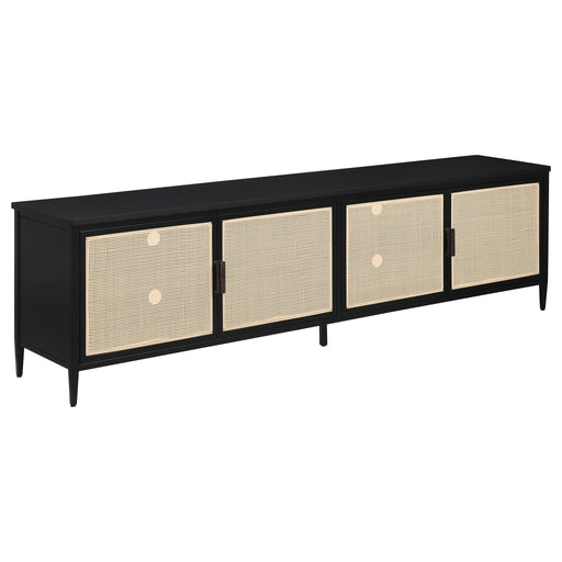 Amherst - 4-Door 78" Metal TV Stand Media Console - Black - Premium TV Stands from Coaster Fine Furniture - Just $689! Shop now at Furniture Wholesale Plus  We are the best furniture store in Nashville, Hendersonville, Goodlettsville, Madison, Antioch, Mount Juliet, Lebanon, Gallatin, Springfield, Murfreesboro, Franklin, Brentwood