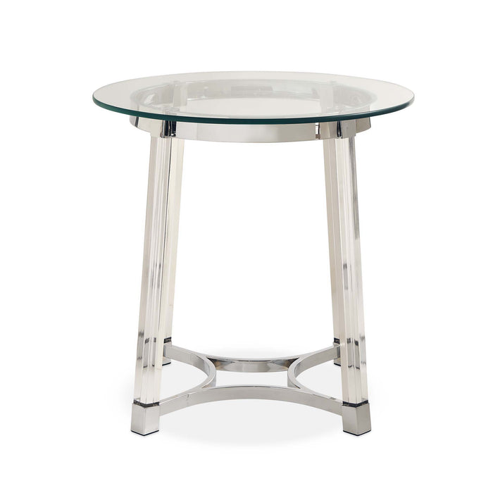 Lucinda - 24.5" End Table - Chrome – End Tables by Elements International at Furniture Wholesale Plus , Nashville furniture store