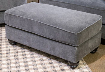 Tallow Creek - Ottoman - Shadow – Upholstered Ottomans by Signature Design by Ashley® at Furniture Wholesale Plus , Nashville furniture store