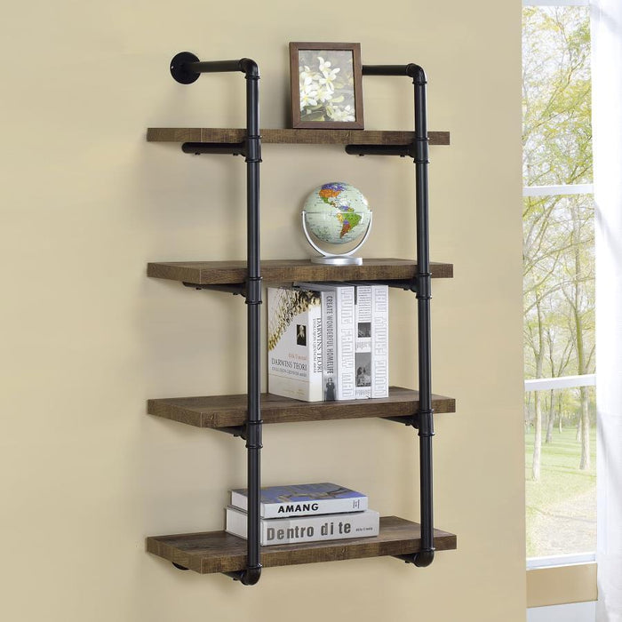 Elmcrest - 4-Shelf Wall Bookshelf - Premium Wall Shelves from CoasterEveryday - Just $199! Shop now at Furniture Wholesale Plus  We are the best furniture store in Nashville, Hendersonville, Goodlettsville, Madison, Antioch, Mount Juliet, Lebanon, Gallatin, Springfield, Murfreesboro, Franklin, Brentwood