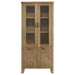 Adina - Tall Display Cabinet - Distressed Light Brown - Premium Display Cabinets from Coaster Fine Furniture - Just $1169! Shop now at Furniture Wholesale Plus  We are the best furniture store in Nashville, Hendersonville, Goodlettsville, Madison, Antioch, Mount Juliet, Lebanon, Gallatin, Springfield, Murfreesboro, Franklin, Brentwood