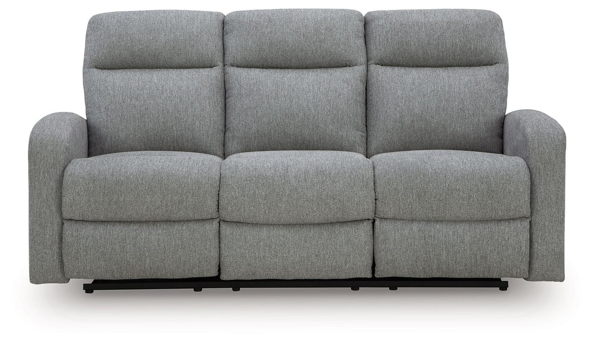 Gauntlet - 2 Pc. - Reclining Sofa And Loveseat - Sterling – Reclining Sofas & Loveseats by Signature Design by Ashley® at Furniture Wholesale Plus , Nashville furniture store