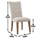 Riverdale - Side Chair - Oatmeal – Side Chairs by Steve Silver Furniture at Furniture Wholesale Plus , Nashville furniture store