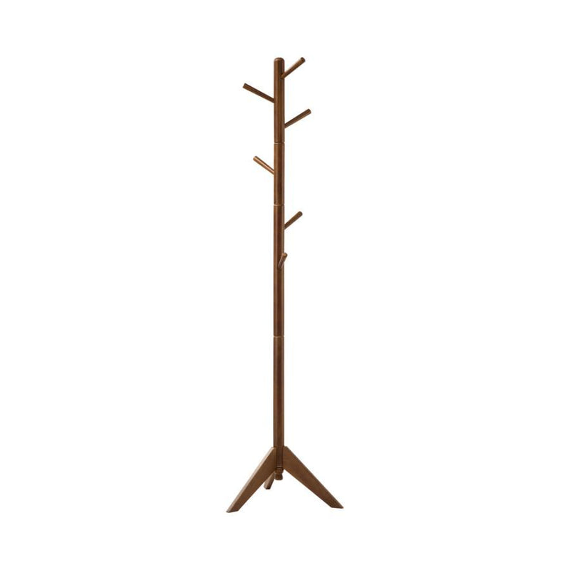 Devlin - 6 Hook Freestanding Wood Coat Rack Hat Hanger – Freestanding Coat Racks by CoasterEveryday at Furniture Wholesale Plus , Nashville furniture store