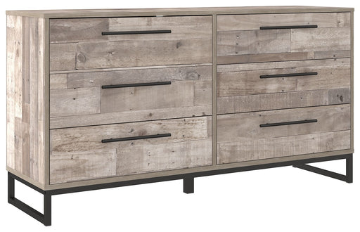 Neilsville - Six Drawer Dresser - Vinyl-Wrapped - Whitewash – Dressers by Signature Design by Ashley® at Furniture Wholesale Plus , Nashville furniture store