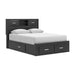 Stabotta - Queen Bookcase Bed With Storage Footboard And 2 Under Bed Storage Units - Black – Storage Beds by Signature Design by Ashley® at Furniture Wholesale Plus , Nashville furniture store