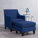 Erica - Chair And Ottoman – Stationary Chair & Ottoman by Elements International at Furniture Wholesale Plus , Nashville furniture store