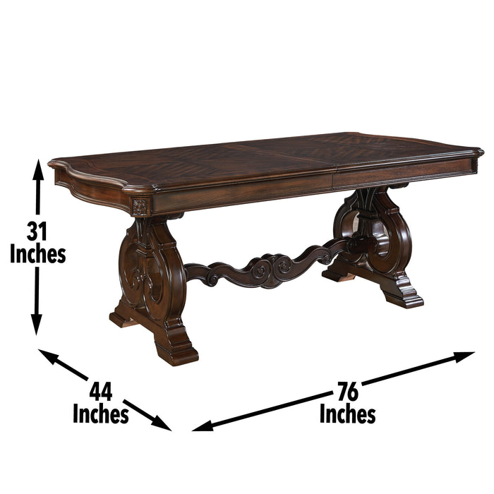 Royale - Dining Table - Dark Brown – Dining Tables by Steve Silver Furniture at Furniture Wholesale Plus , Nashville furniture store
