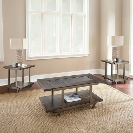 Terrell - 3 Piece Table Set - Brown – Table Sets by Steve Silver Furniture at Furniture Wholesale Plus , Nashville furniture store