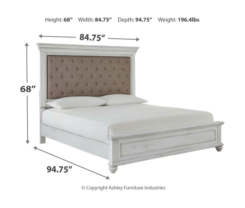 Kanwyn - Upholstered Panel Bed – Upholstered Beds by Benchcraft® at Furniture Wholesale Plus , Nashville furniture store