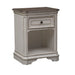 Magnolia Manor - 1 Drawer Nightstand - Antique White – Accent Nightstands by Liberty Furniture at Furniture Wholesale Plus , Nashville furniture store