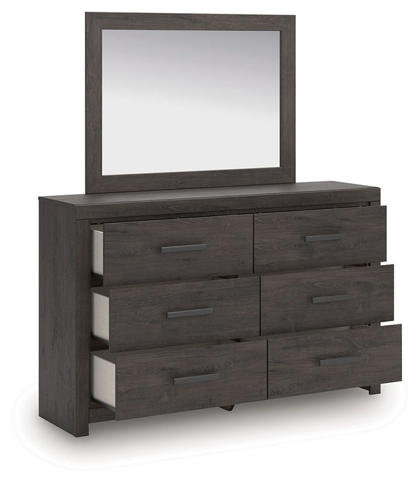 Prendonea - Dresser and Mirror - Charcoal – Dresser & Mirror by Signature Design by Ashley® at Furniture Wholesale Plus , Nashville furniture store