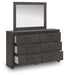 Prendonea - Dresser and Mirror - Charcoal – Dresser & Mirror by Signature Design by Ashley® at Furniture Wholesale Plus , Nashville furniture store