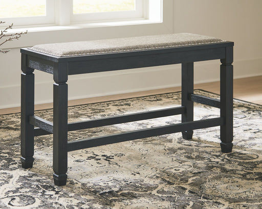 Tyler Creek - DBL Counter UPH Bench  - Antique Black – Counter Benches by Signature Design by Ashley® at Furniture Wholesale Plus , Nashville furniture store