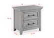 Beckett - Nightstand - Greige – Accent Nightstands by Crown Mark at Furniture Wholesale Plus , Nashville furniture store